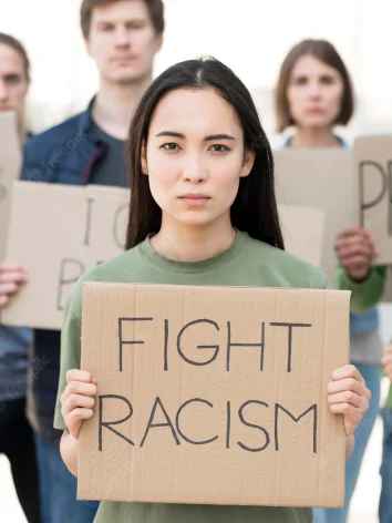group-people-with-fight-racism-quotes_23-2148576108